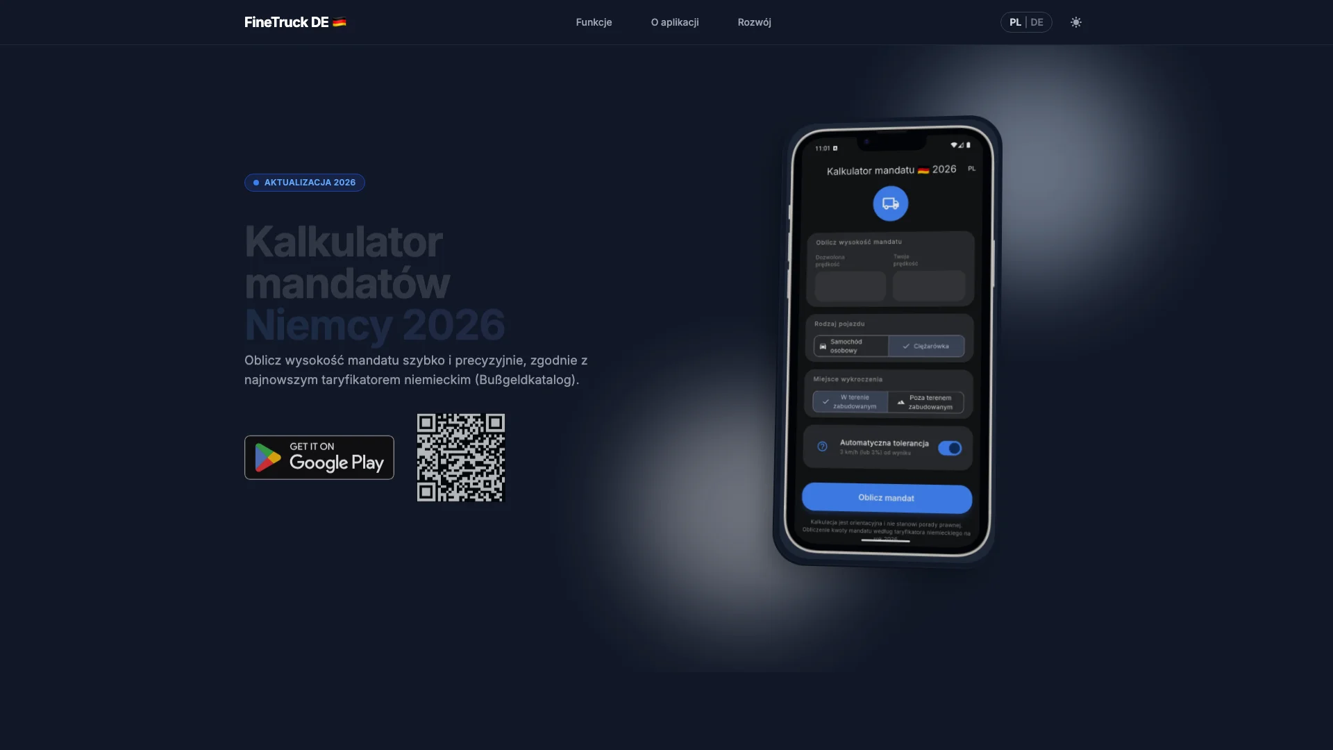 FineTruck DE Website Screenshot