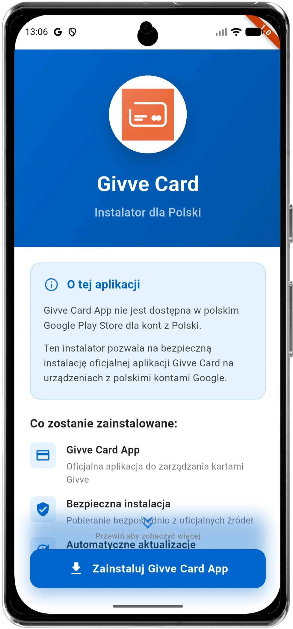 Givvestaller Screenshot